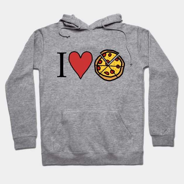 I Love Sliced Pizza on Pi Day Hoodie by ellenhenryart